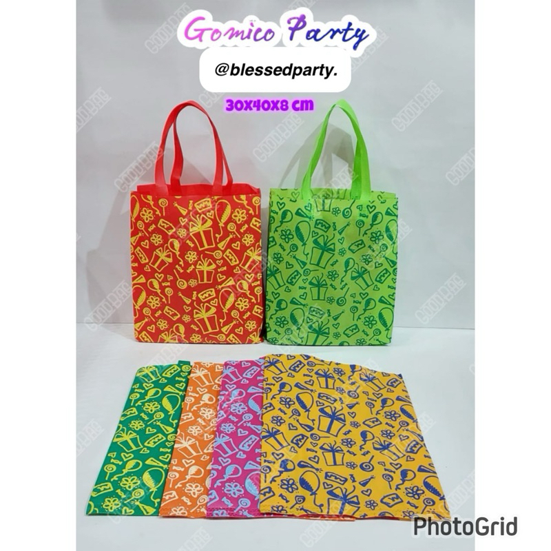 

12 pcs gomico party Goodiebag Paperbag Hampers Event Ulang Tahun Seminar