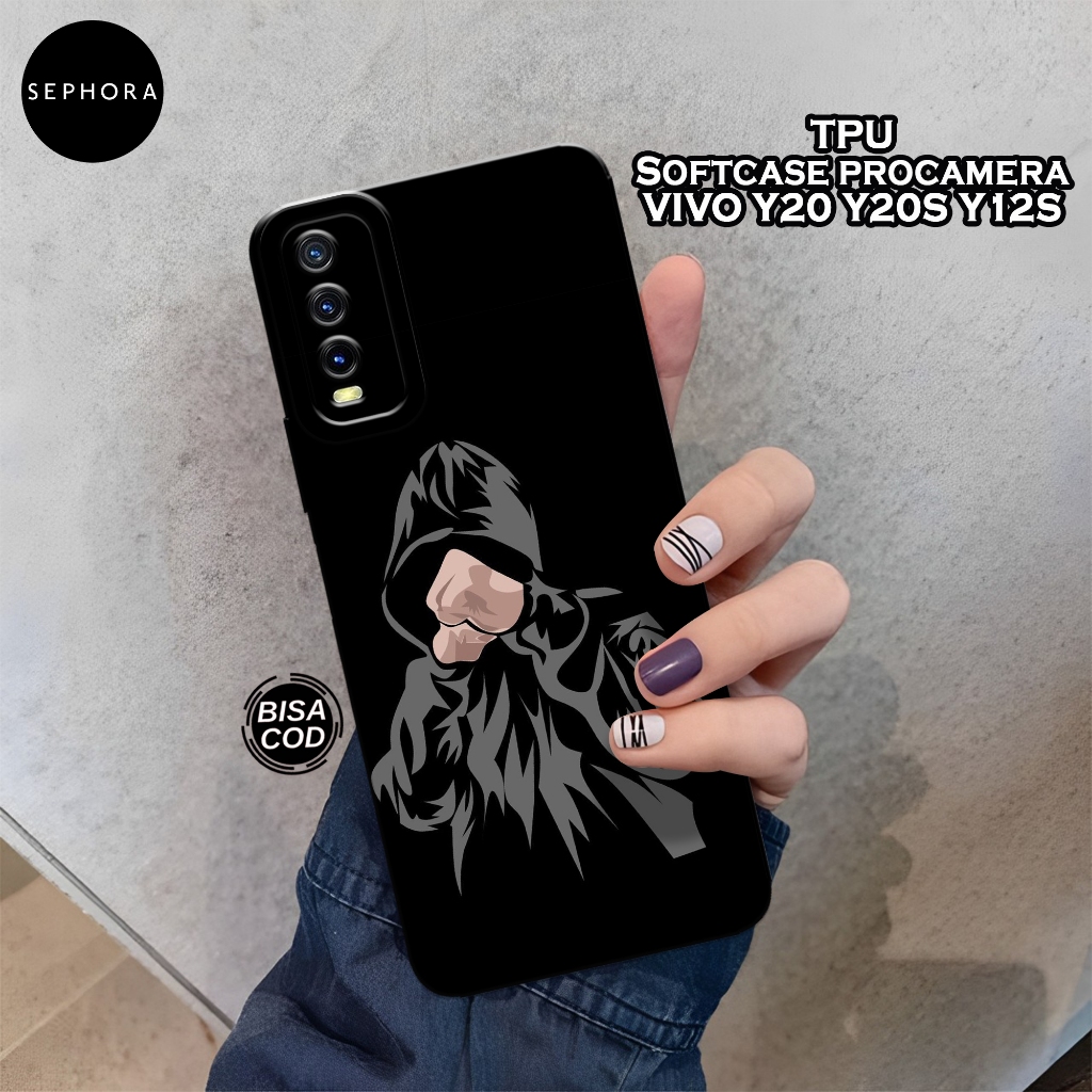 Case VIVO Y20/Y20S/Y12S/Y12A Terbaru - Fashion Case Hitam - Softcase VIVO Y20/Y20S/Y12S/Y12A - Case 