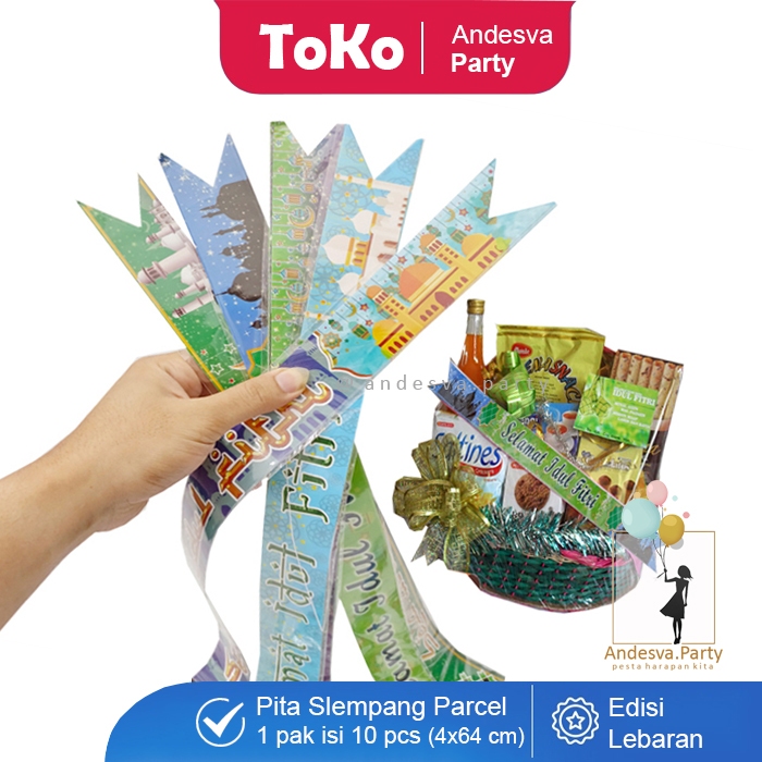 

Pita Parcel Lebaran murah / Paper Belt Parcel Lebaran / Slempang Parcel