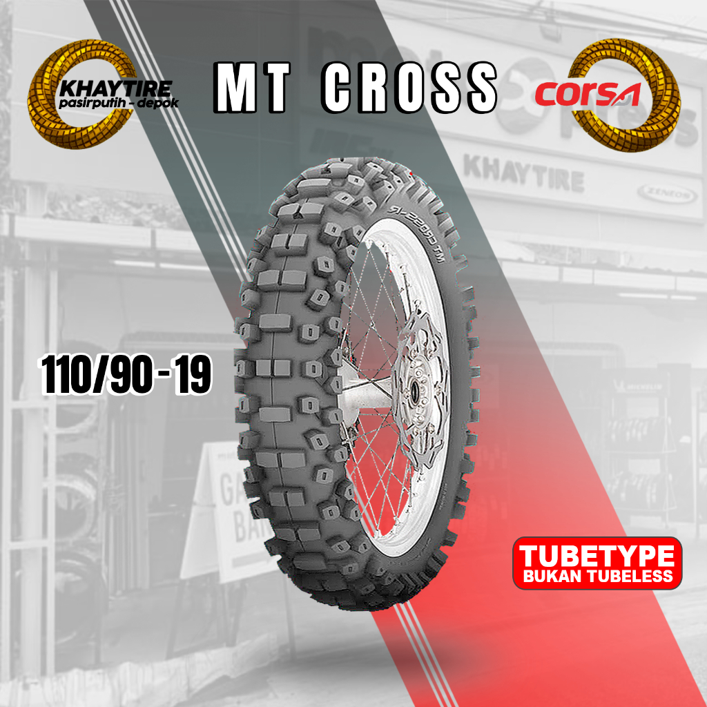 Ban Motor TRAIL CORSA MT CROSS 110/90 Ring 19 Non Tubeless