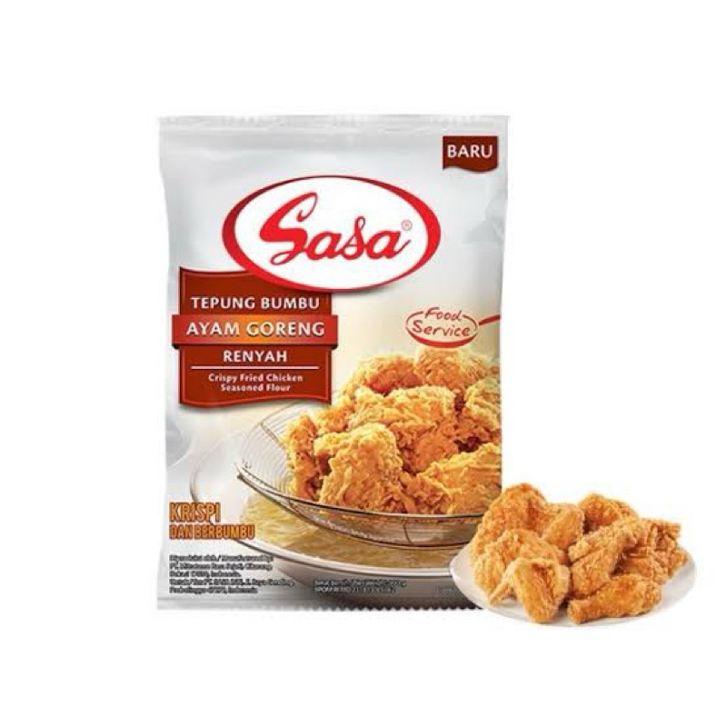 

TEPUNG SASA / TEPUNG BUMBU SERBAGUNA SASA / TEPUNG KRISPI CRISPY / TEPUNG BUMBU AYAM GORENG RENYAH 900 gram
