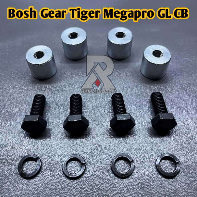 Bosh Gear Tiger Revo Megapro Primus Lama GL Pro Max Drat Full Besi Baut Baja