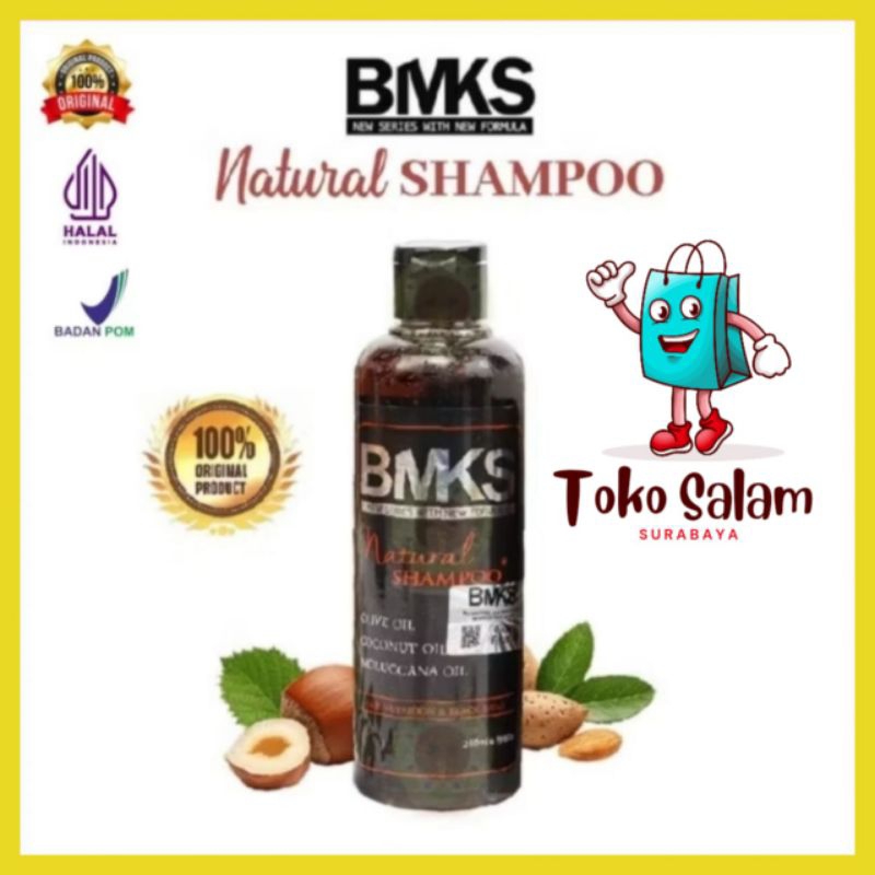 ORIGINAL PRODUK  BMKS Natural Shampoo Original BPOM | Shampo BMKS ( Shampoo Kemiri )