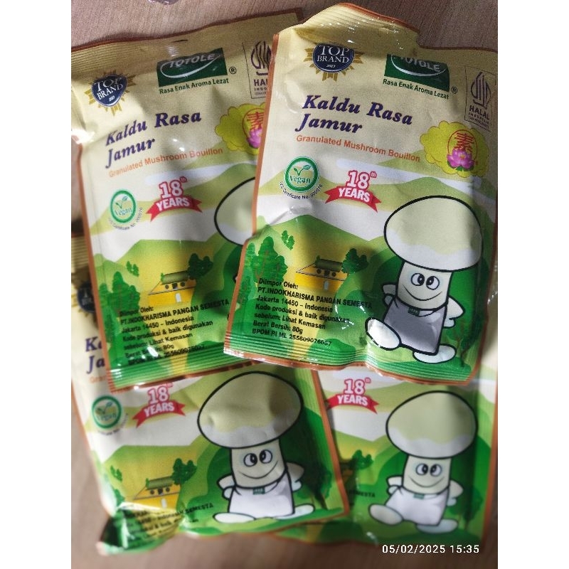

Totole kaldu Jamur 80gram