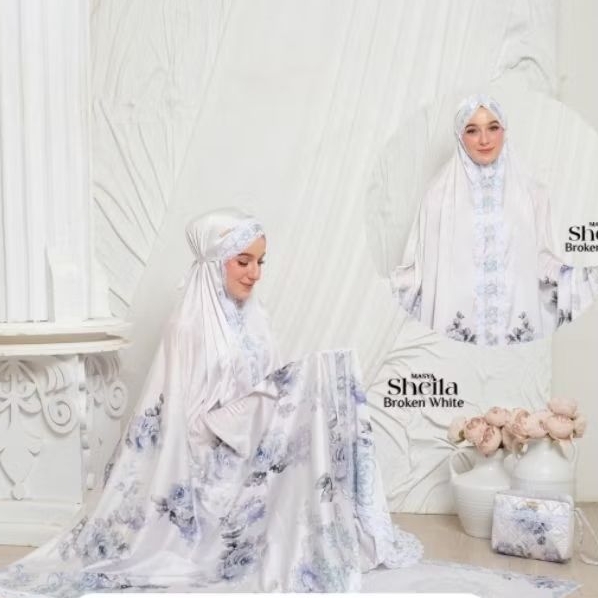 Mukena Mewah Prayer Set Armani Silk Premium Motif Masya Syari Original Terbaru Lateya Madenia Syari 