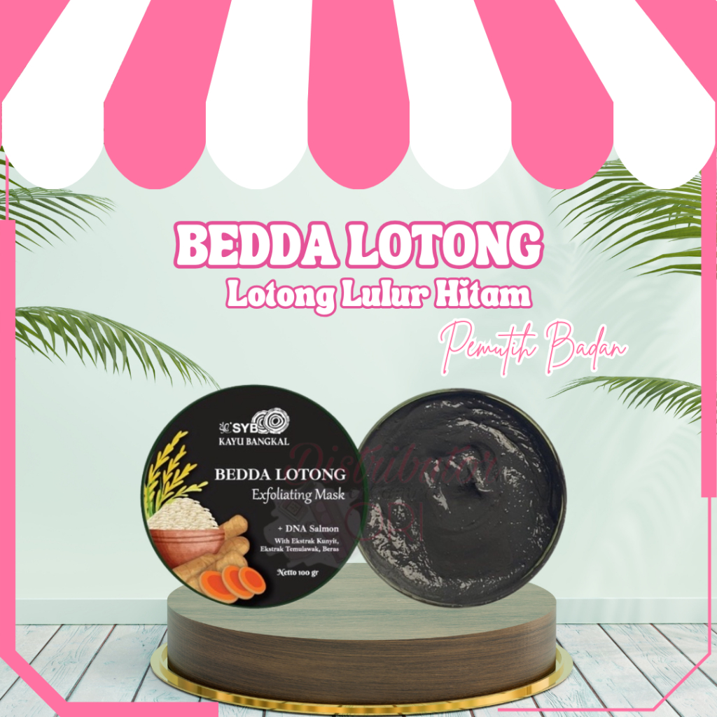 READY SYB Bedda Lotong/ Bedak Lotong Lulur Hitam Pemutih Badan