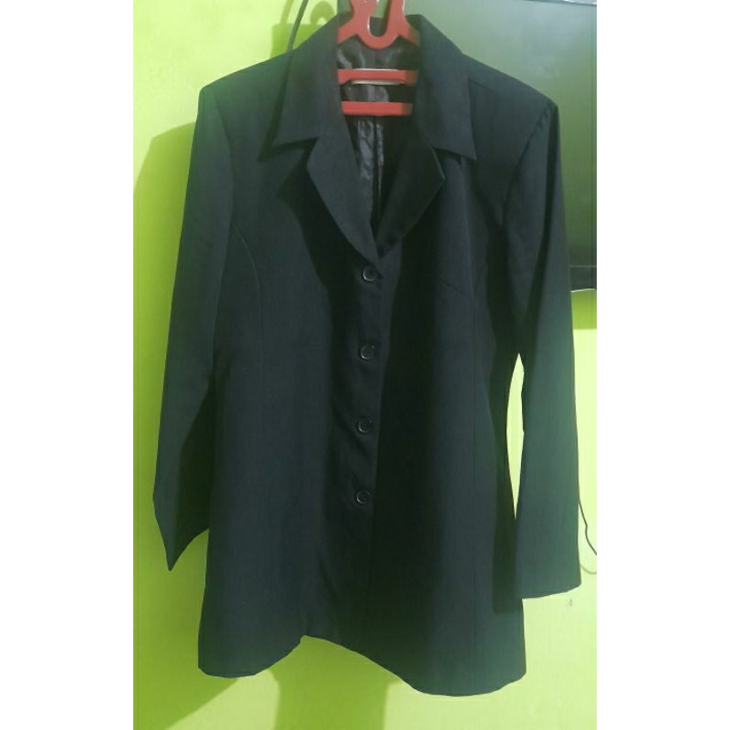 Baju Atasan Blazer Murah Wanita Warna Hitam Preloved Brand St Yves Matahari Dept Store