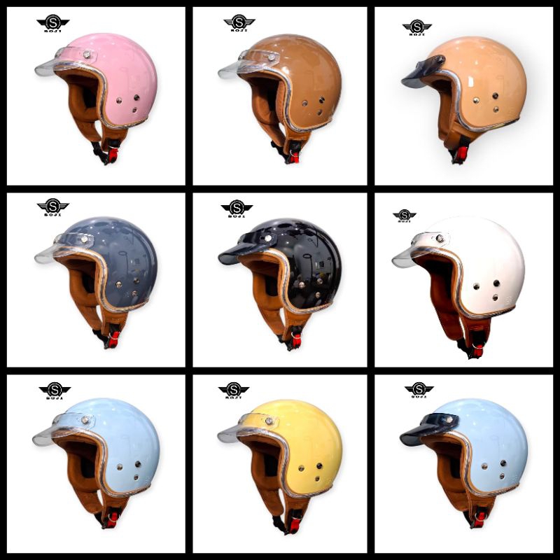 Helm Soji Raya Helm Retro wanita helm hijab]clasik model kekinian