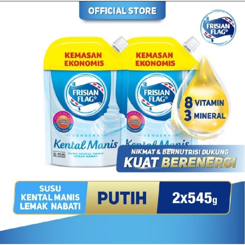 

Frisian Flag Bendera Kental Manis Pouch 545gr - 2pcs