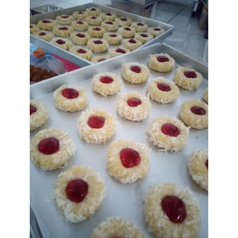 

Kue Thumbprint Kue Kering lebaran thumbprint strawberry