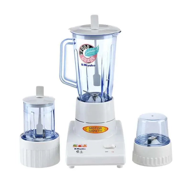 [COD] Miyako BL102PL - Blender Plastic 1 Liter 3in1 Pelumat Full Set | Harga Terbaik