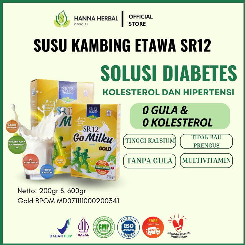 

Gomilku Gold SR12 Susu Kambing Etawa Rendah Lemak Tinggi Kalsium Bebas Gula