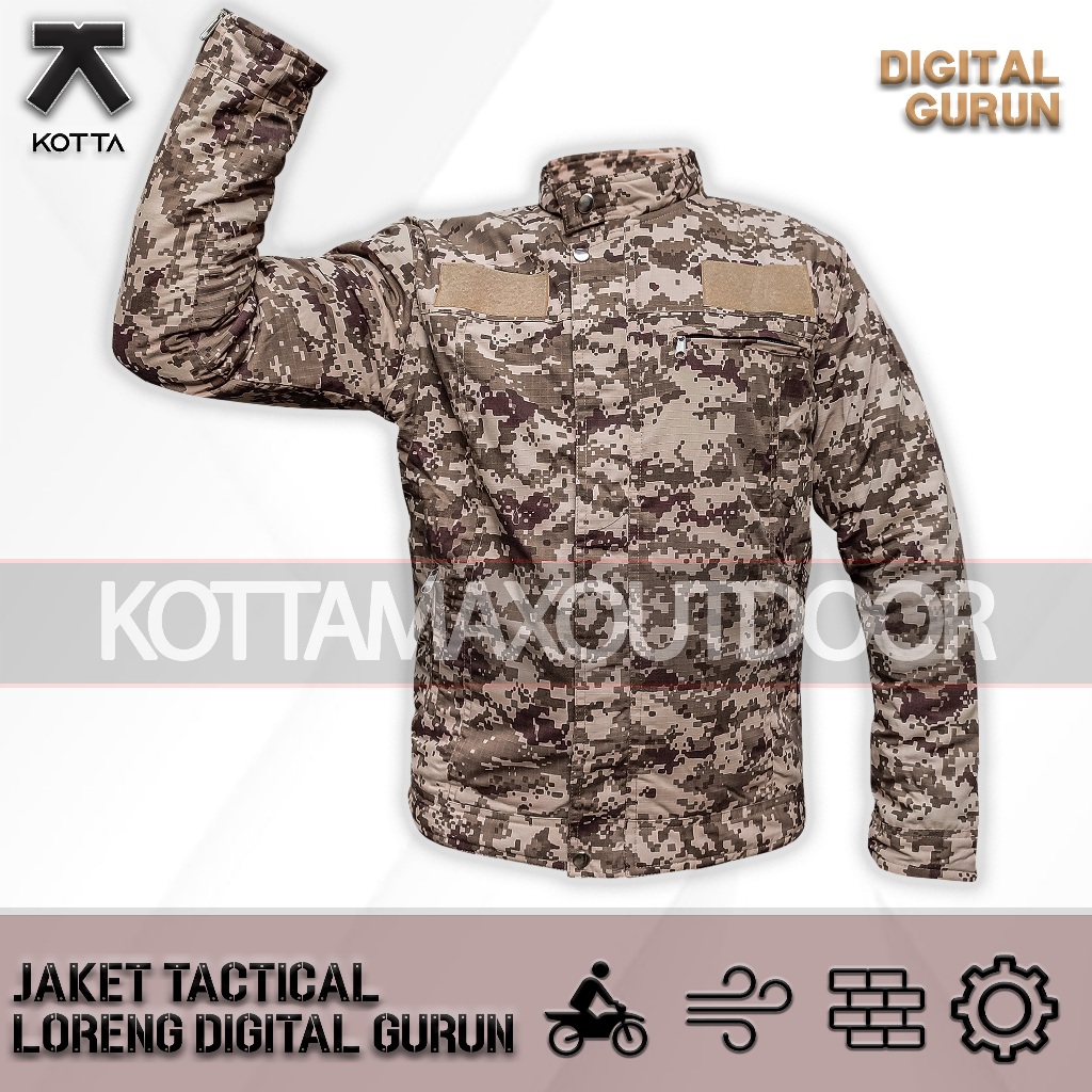 JAKET ABG LORENG DIGITAL GURUN - JAKET PRESSBODY LORENG DIGITAL GURUN - JAKET TACTICAL LORENG DIGITA