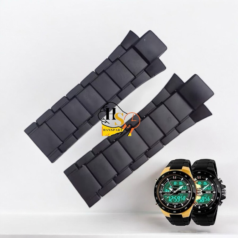 Strap jam Skmei 1016 Tali jam tangan skmei 1016 Rantai jam skmei 1016 hitam