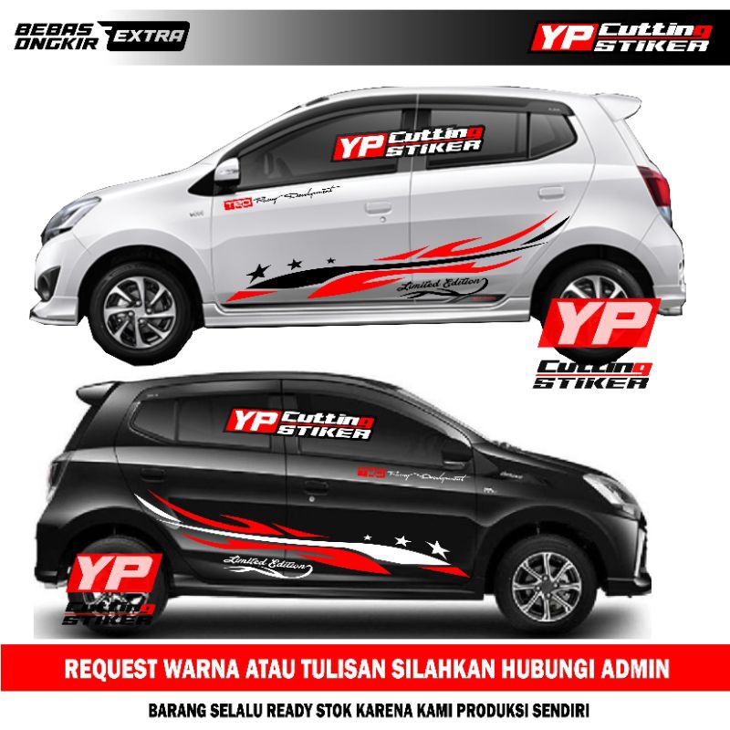 Sticker mobil ayla-agya Brio sticker list terlaris mobil ayla-agya Brio stiker mobil ayla-agya Brio