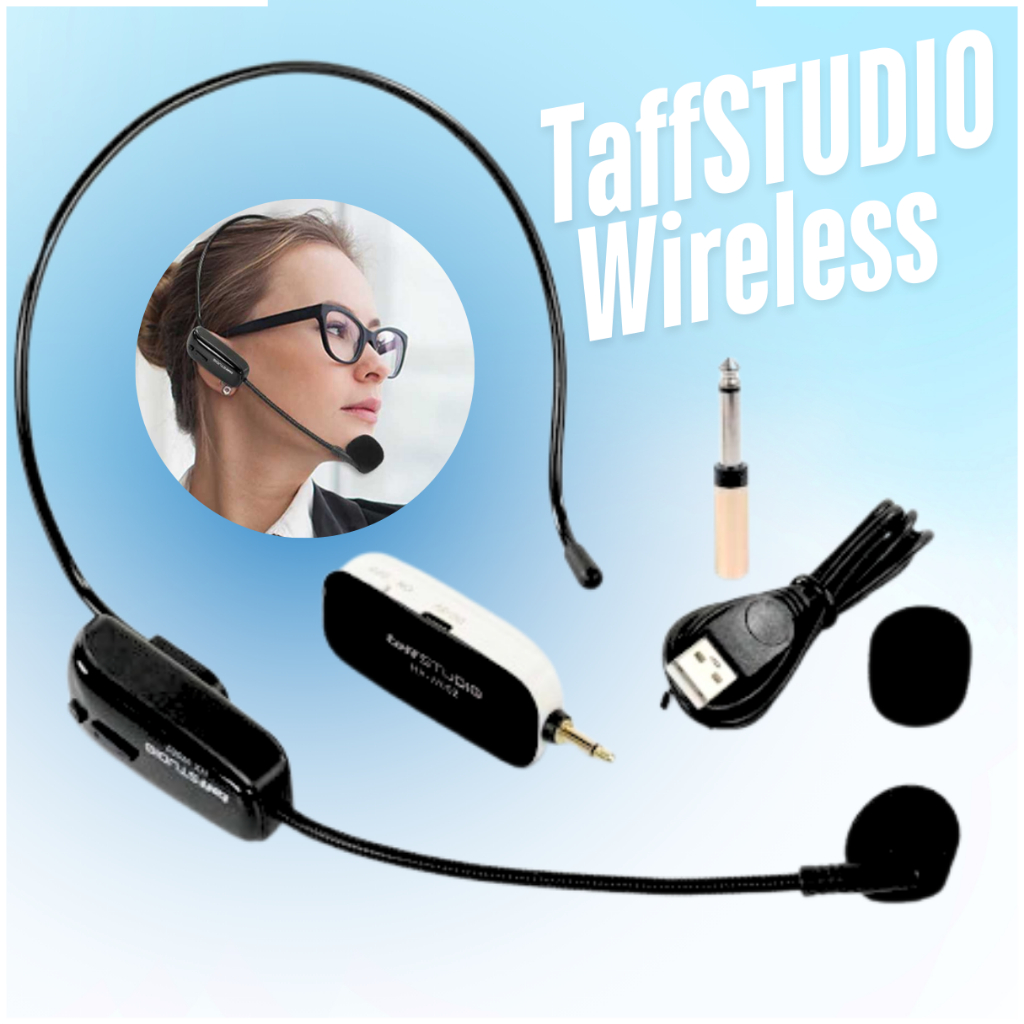 TaffSTUDIO Mic Wireless Imam Masjid Clip On Bando Tanpa Kabel Terbaik