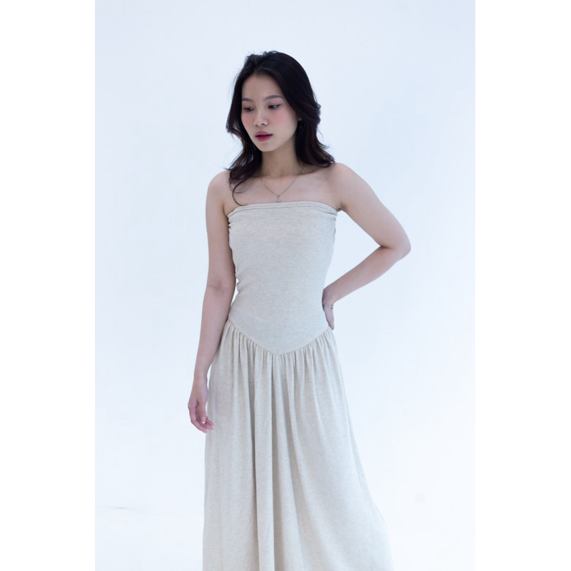 RAYOOCA Evora Long Dress - Tube Top Dress | Dress Tube Top