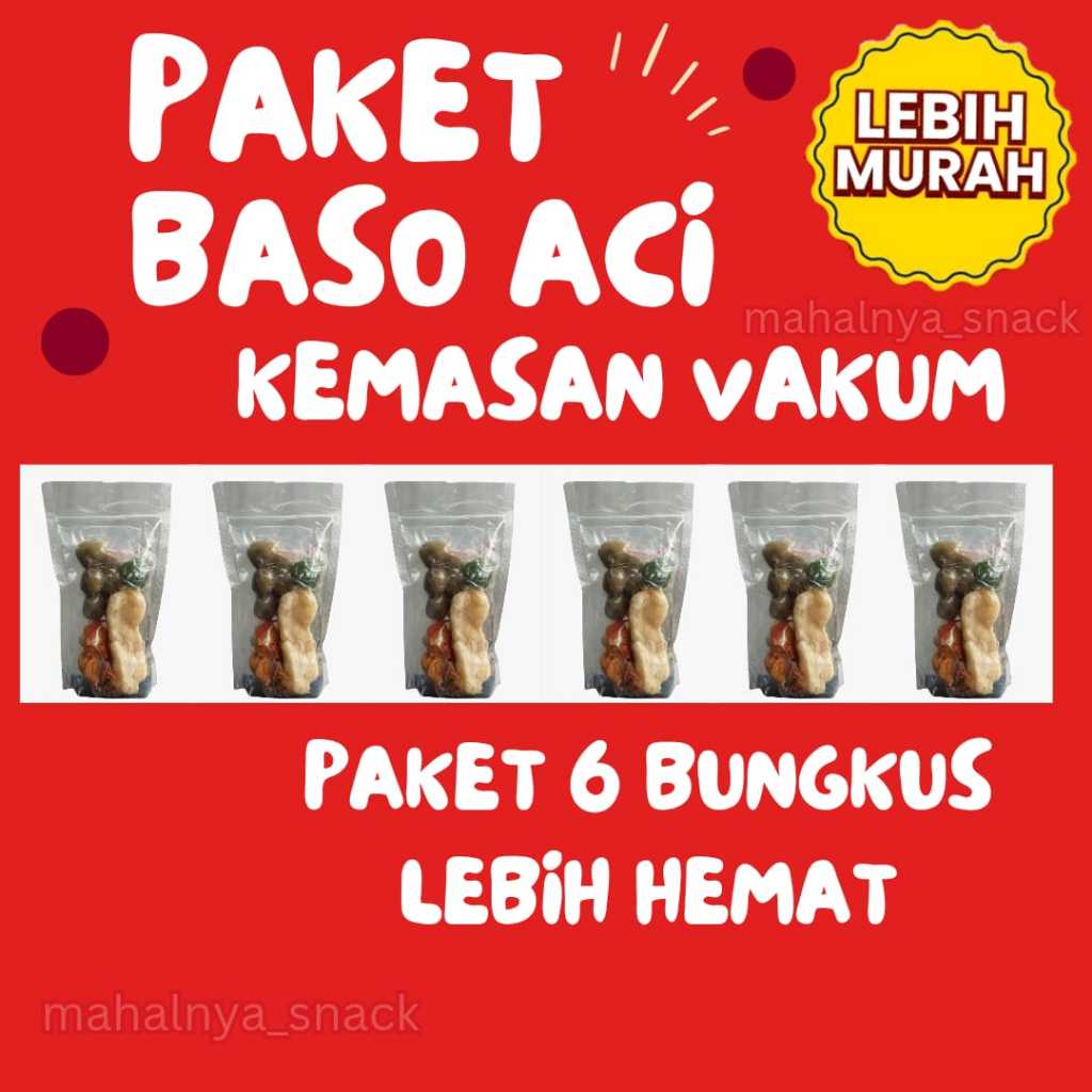 

Paket Hemat Baso Aci 6 Pcs Instan Enak Murah dan Nikmat