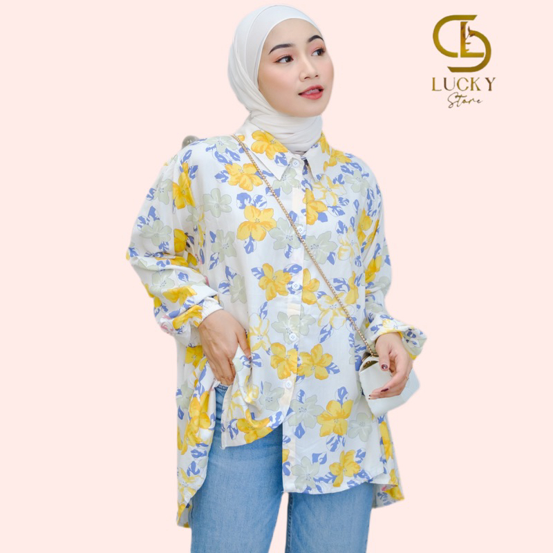 Febiola Kemeja Motif Rayon Viscose