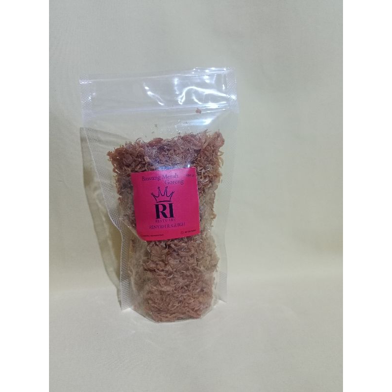 

Bwang Goreng premium 100% bawang merah kemasan 100gr