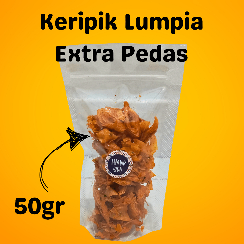 

50gr KERIPIK LUMPIA EXTRA PEDAS TJMS