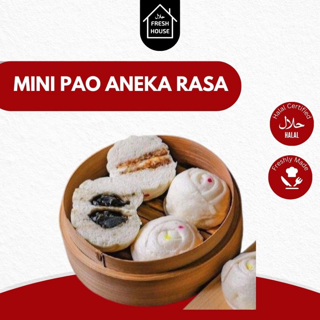 

BAKPAO KUKUS / MIPAO COKLAT/ MIPAO VANILA/MIPAO PANDAN / MIPAO STRAWBERRY