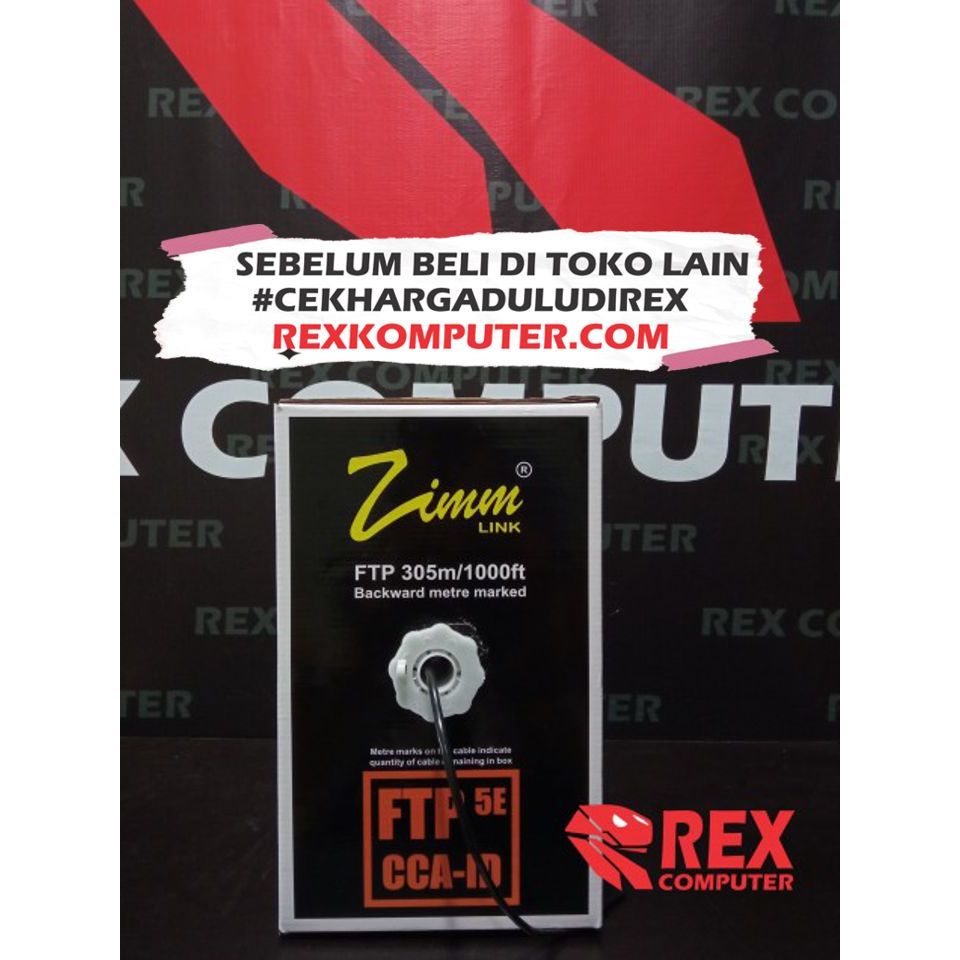 KABEL LAN ZIMLINK FTP CAT 5 1ROLL
