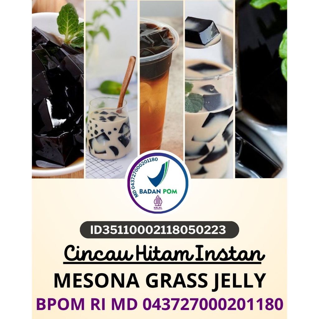 

TERMURAH..!! Cincau Hitam Instan, Serbuk Cincau Hitam Kemasan Aluminium Foil 1 Kg
