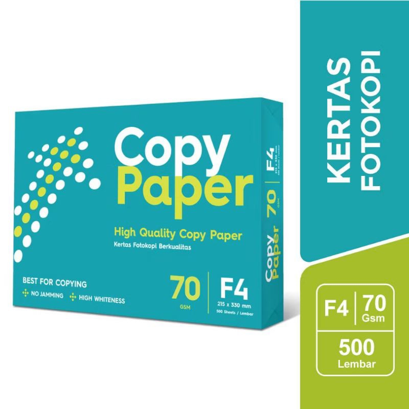 

Kertas Print & Fotocopy Hvs F4 70 gsm Copy Paper