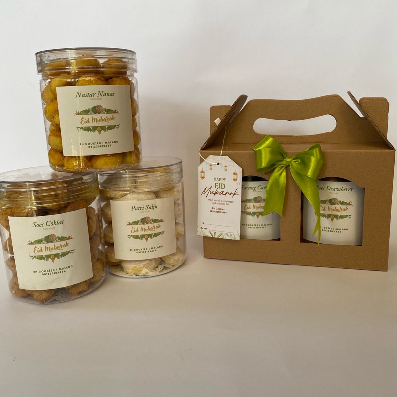 

Hampers Lebaran Paket 2 Isi Nastar, Kastengel dan Putri Salju