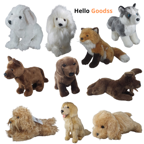 Boneka Binatang Anjing Terrier Puddle Husky Golden  Rubah Fox Cute Soft - Ukuran M