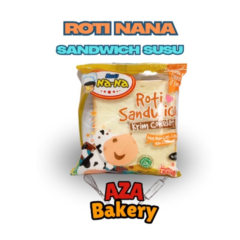 

SANDWICH RASA KRIM COKELAT ROTI NANA AZA BAKERY