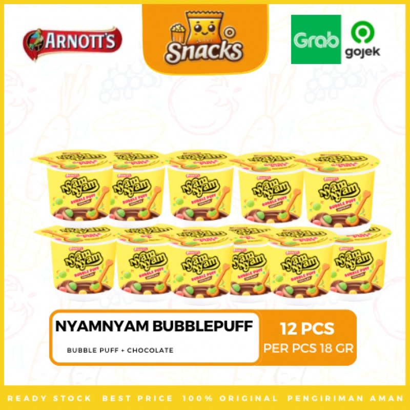 

Lav.Snacks︱Nyam-Nyam Bubble Puff 18GR - 12 PCS