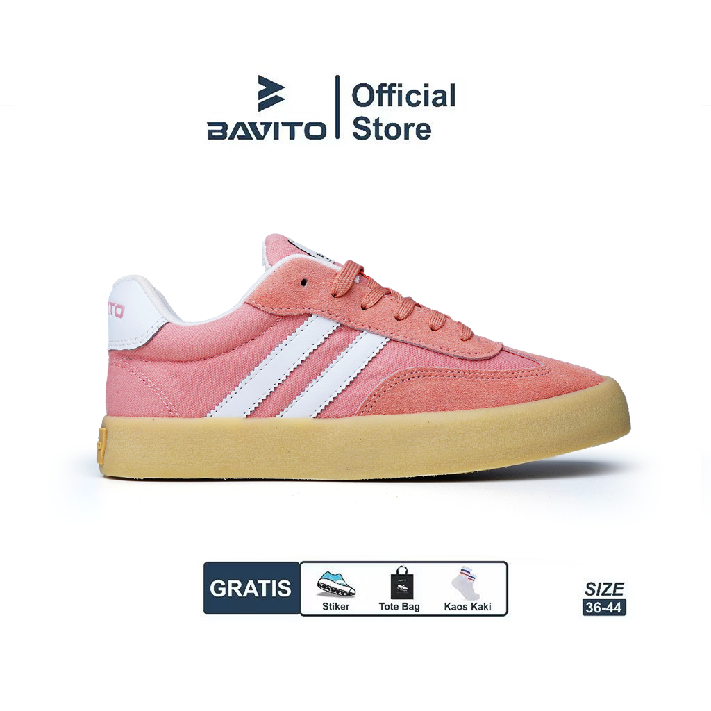 Bavito 36-46 Classic Low Peach - Sepatu Sneakers Casual