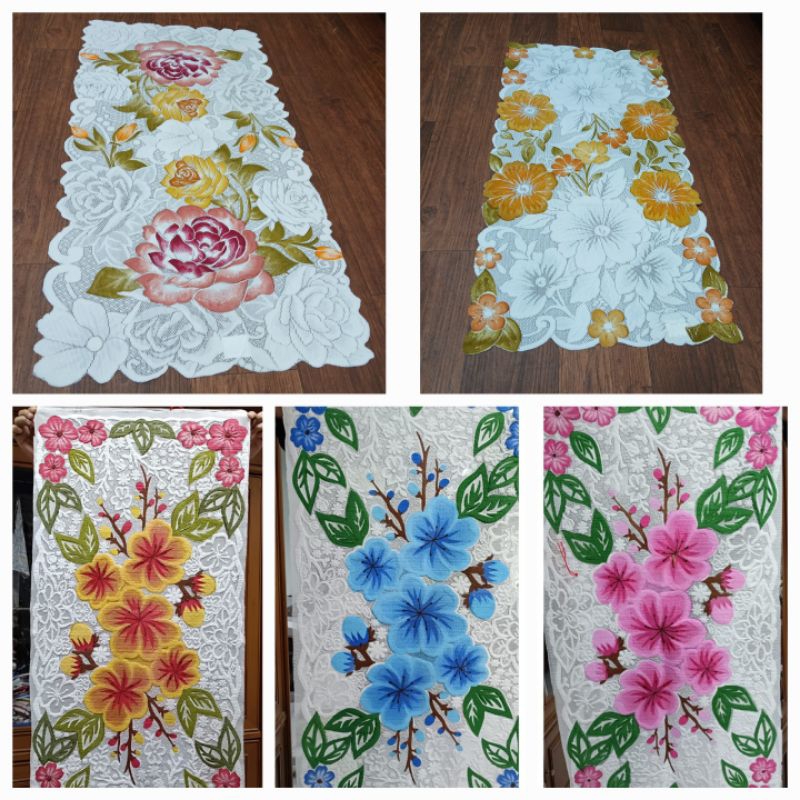 taplak meja ruang tamu taplak meja tamu kaca taplak meja ukuran 50x100cm