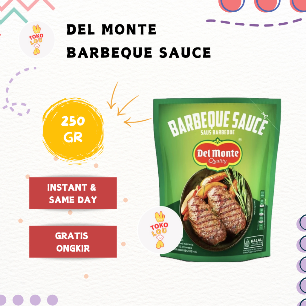 

DELMONTE BARBEQUE SAUCE 250 GR | SAUS BBQ