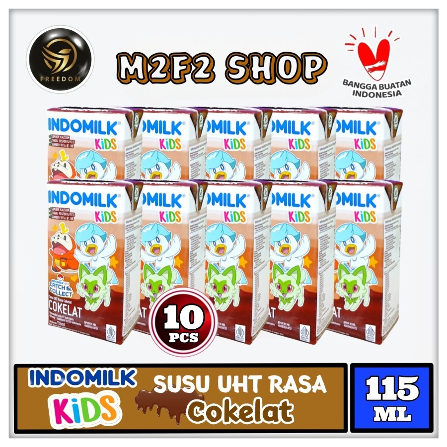 

Susu Indomilk Kids Kotak UHT Rasa Cokelat | Chocolate 115 ml (Kemasan 10 Pcs)