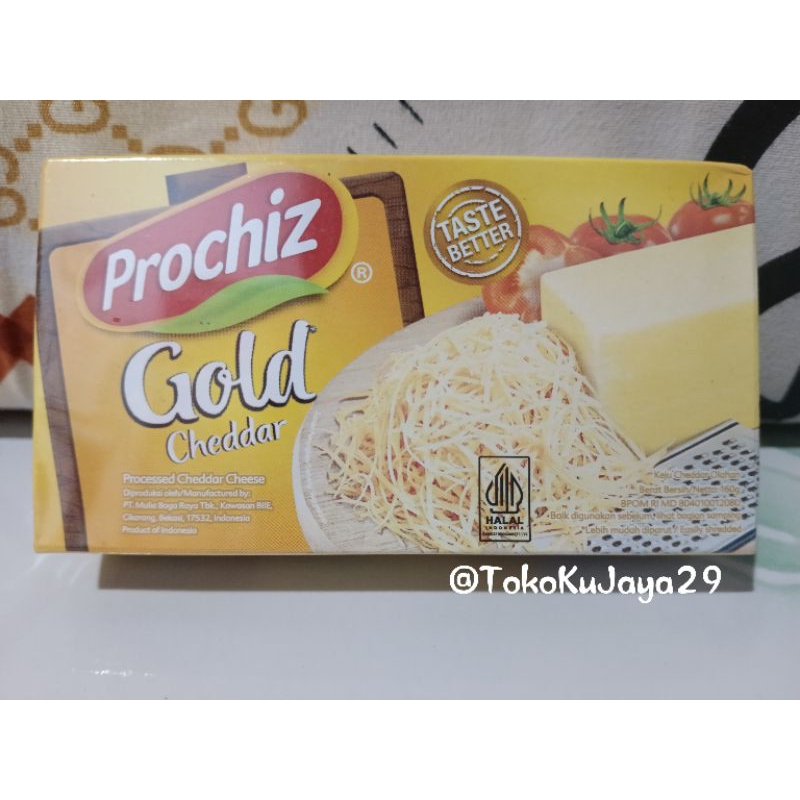 

KEJU PROCHIZ GOLD CHEDDAR 160G/KEJU ENAK DAN MURAH