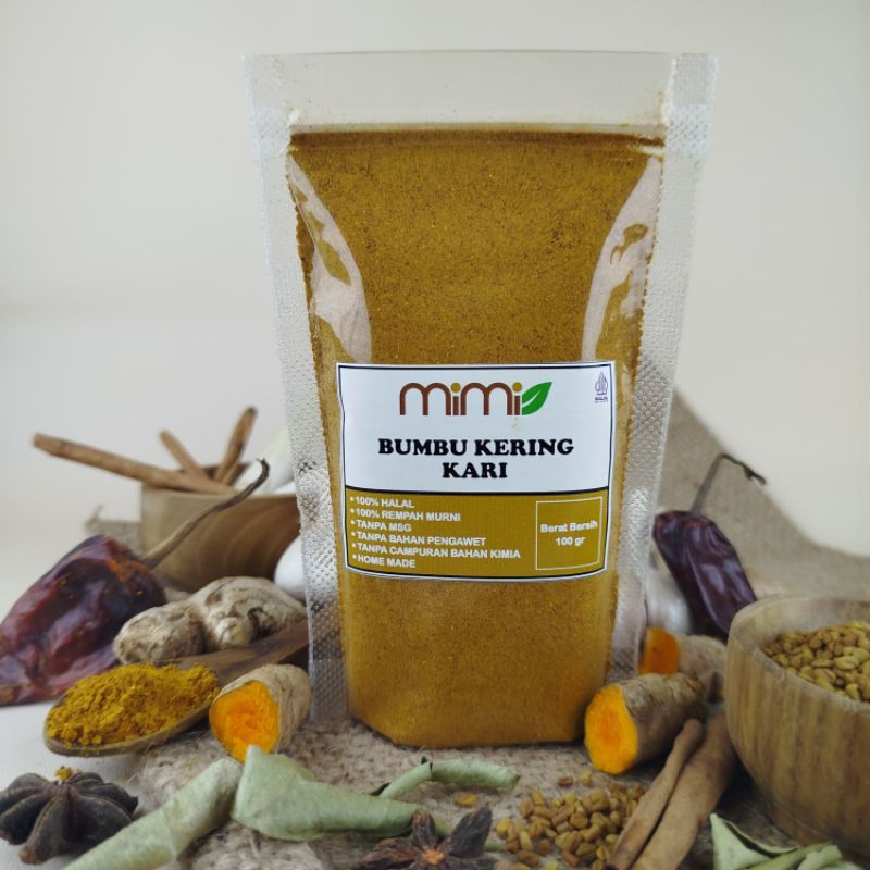 

Bumbu Kare / Kari / Bubuk Kari Serbaguna MiMi 100gr