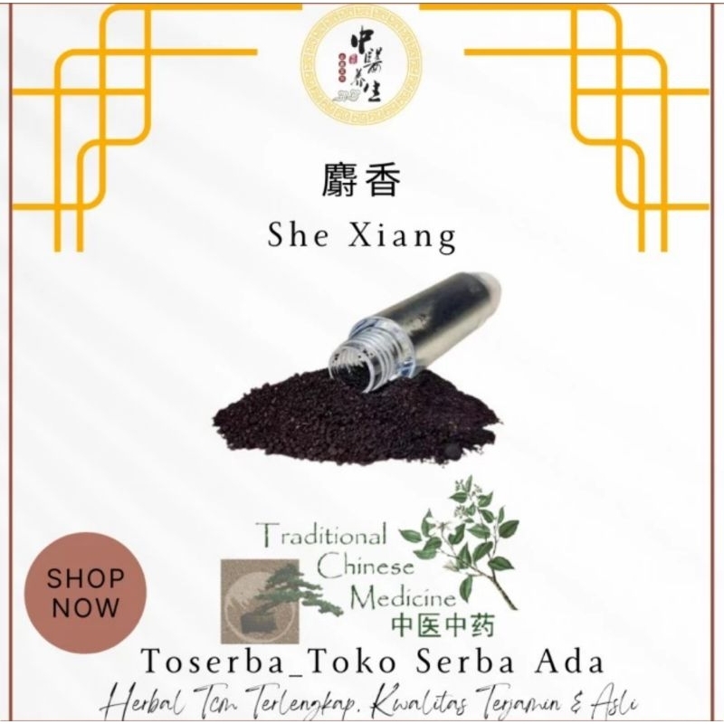 

0,375gr (1分) She Xiang Kasturi Powder 射香 Deer Musk Grains Moschu Moschus