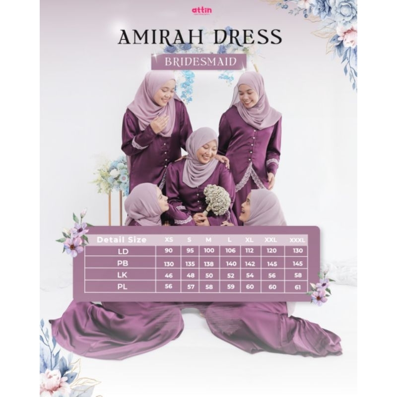 Gamis Amirah Bridesmaid By Attin Hijab