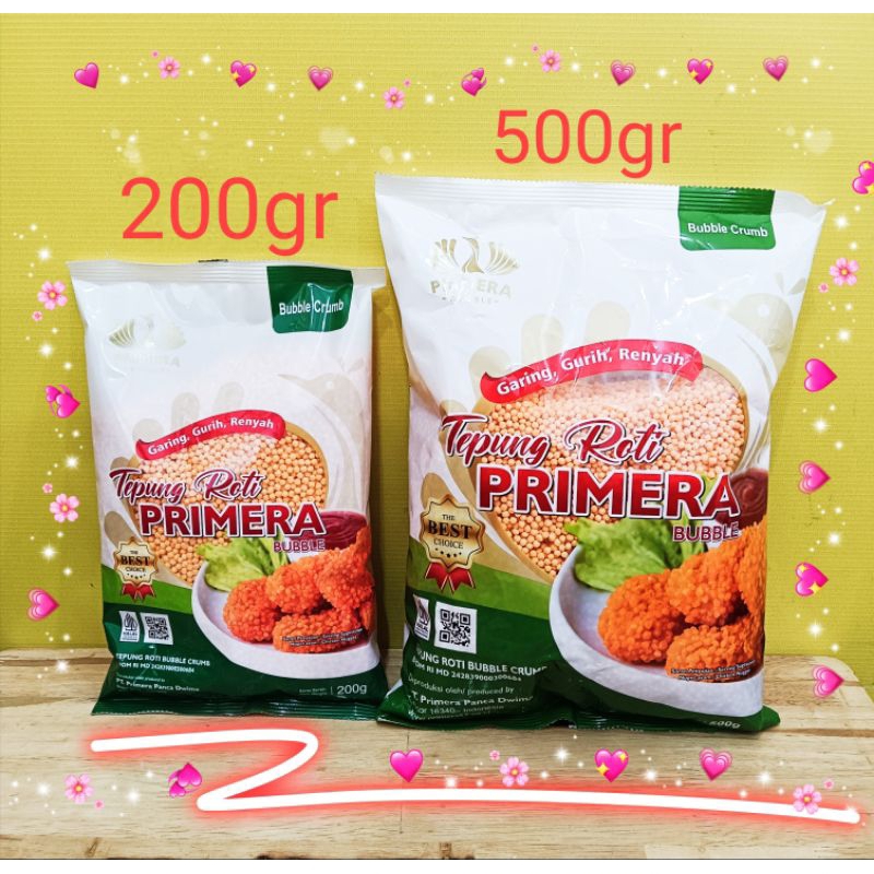 

TEPUNG BUBBLE CRISPY 500GR N 200gr PRIMERA/TEPUNG ROTI BUBBLE CRISPY