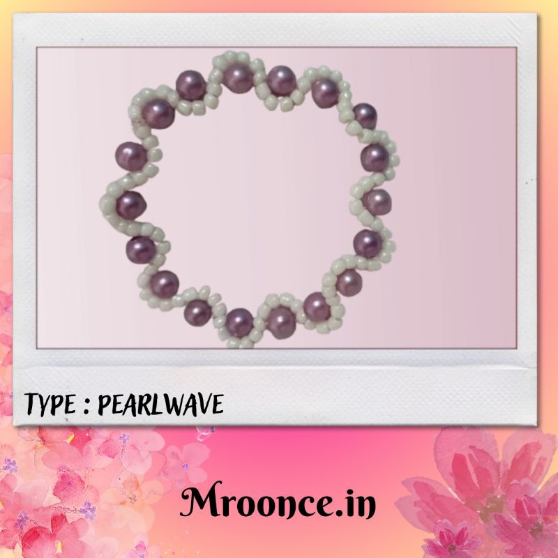 Gelang manik/ Manik Pearlwave/ Gelang manik lucu/ Gelang manik simple