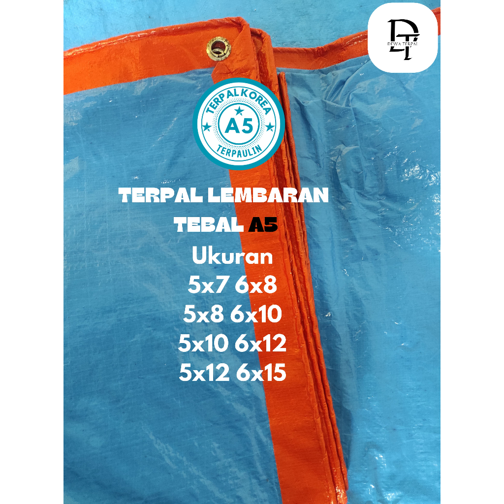 Terpal A5  korea.Terpal Lembaran. KUAT ANTI BOCOR. ORIGINAL