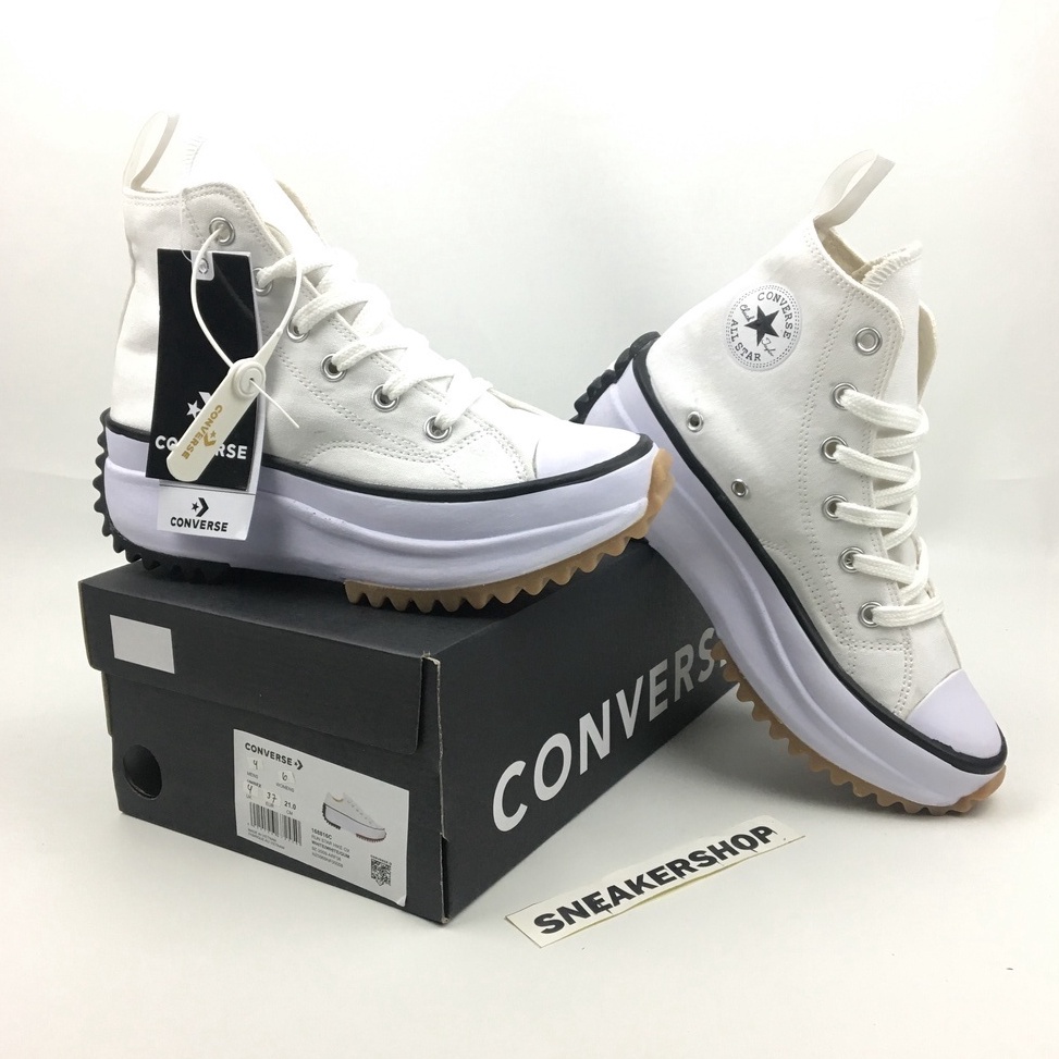 Terlaris Sepatu Run Star Hike Hitam Putih Hak Tinggi Sneakers Wanita Premium Terbaru