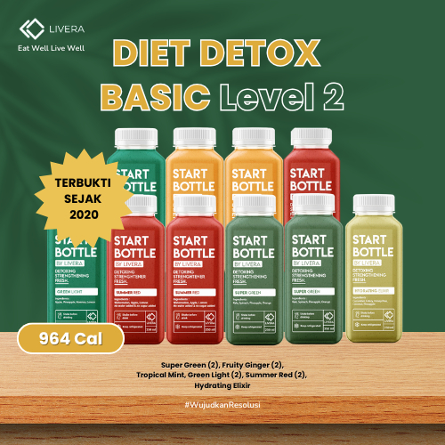 

Paket Program Diet Detox Level 2 - Livera - Sangat Rendah Kalori