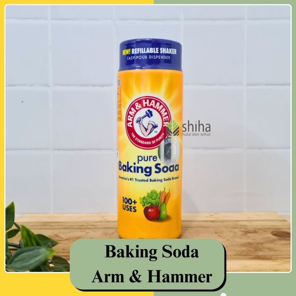 

SHIHA Baking Soda Shaker 340gr Pencuci Buah Sayur Halal USA Arm and Hammer |