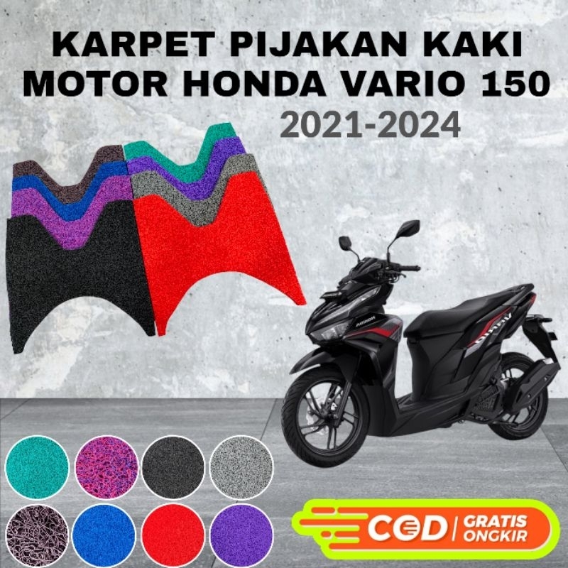 Karpet Motor Honda Vario 150 Tahun 2021 2022 2023 2024/Karpet Pijakan Kaki Honda Vario 150