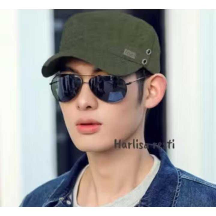 Topi komando pria wanita/ topi pet pendek/topi terlaris