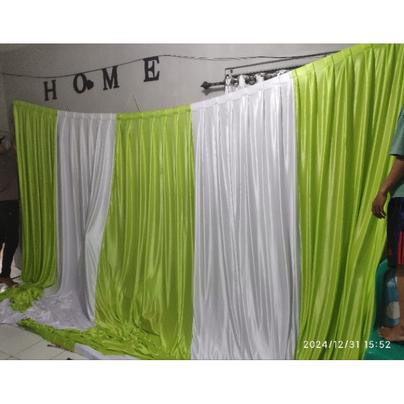 Background Tenda Model Kombinasi - Backdrop Dinding - Background Pesta